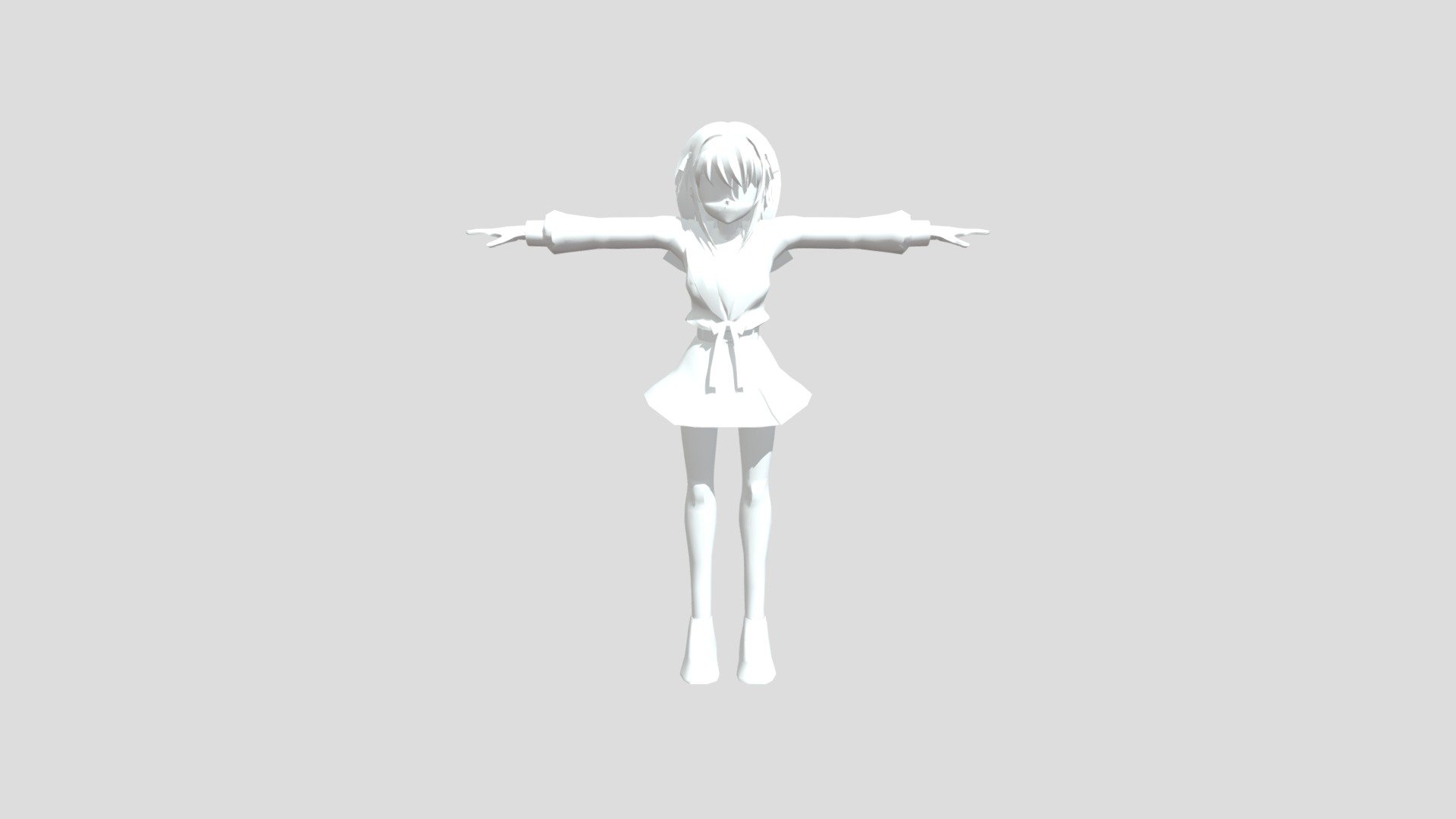 Haruhi — Sketchfab embed 3D viewer