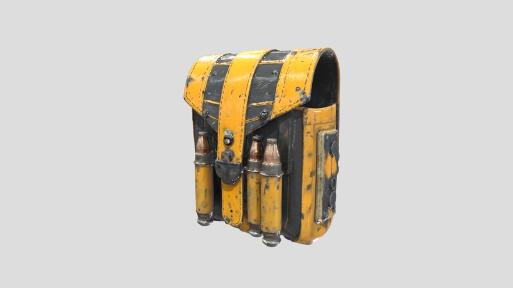 Futuristic Cyberpunk Ammo Pouch
