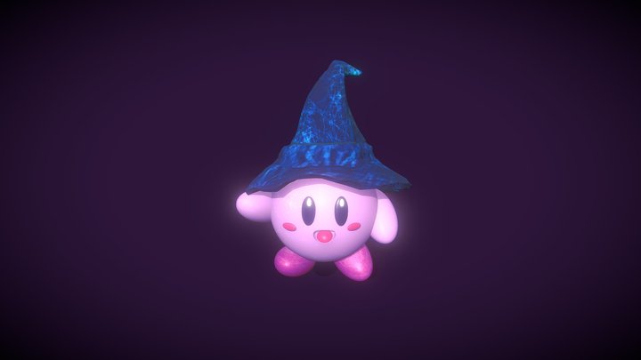 Kirby- Wizard 3D Model