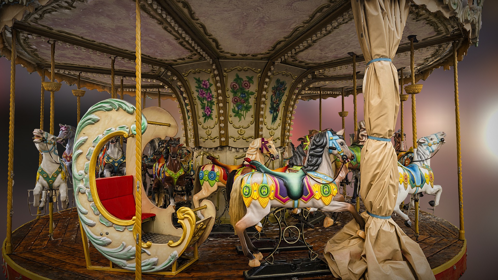 3D model carousel / carrusel scan - This is a 3D model of the carousel / carrusel scan. The 3D model is about a group of people on a carousel.