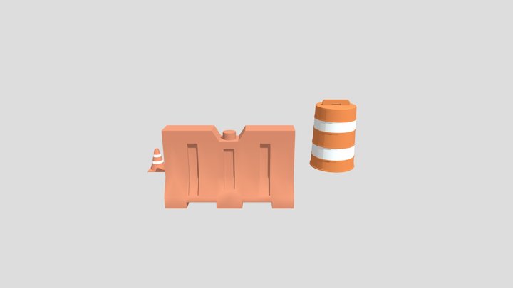 Road work ahead? Uh yeah I sure hope it does 3D Model