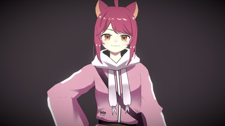 Neko Onna by Enmei3D 3D Model