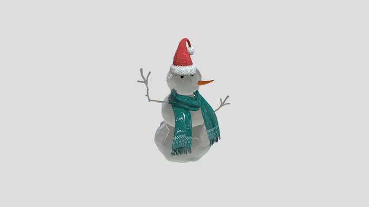 Aoife's 3D Snowman 3D Model