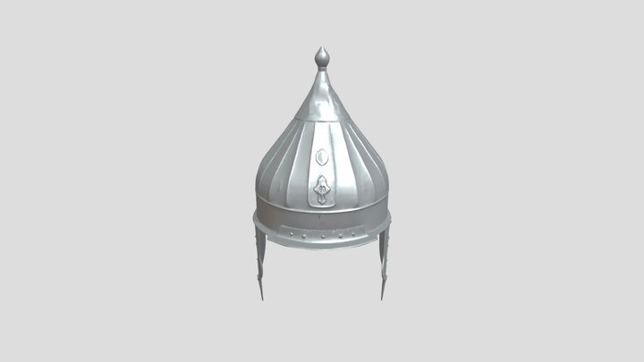 Ancient metal helmet 3D Model