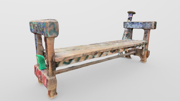 Grafitti Bench MEDPOLY