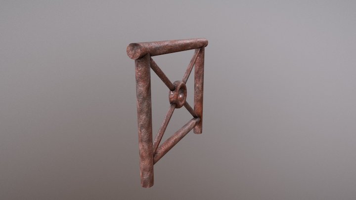 Rusty Fence 3D Model