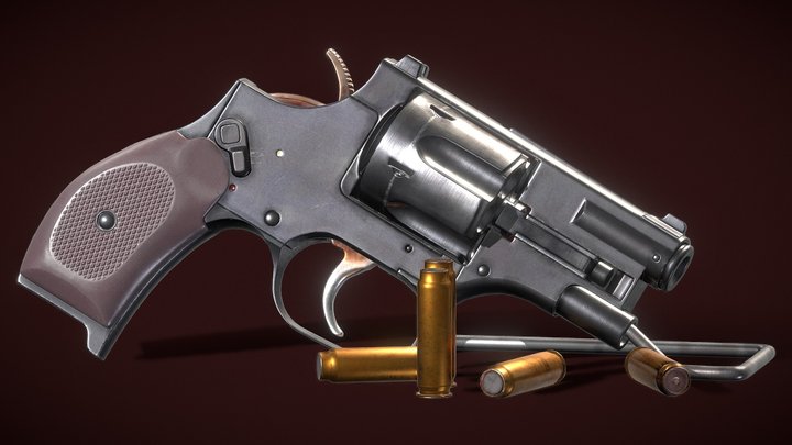 OTs-38 Silent Revolver 3D Model