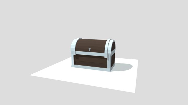 Simple Chest - Low Poly Model 3D Model