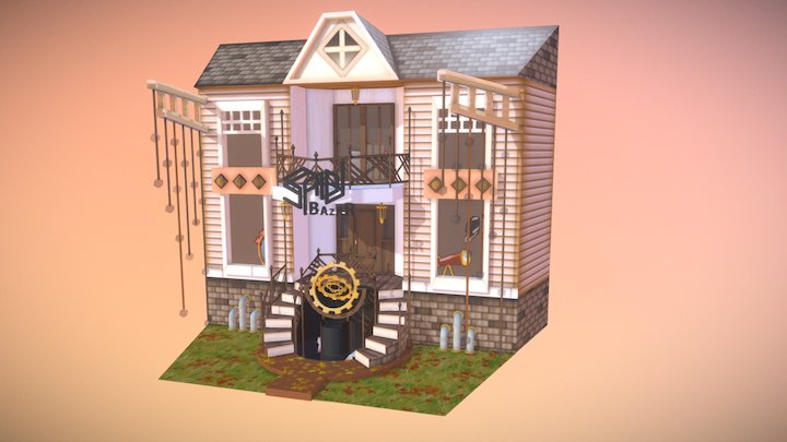 Bazar Steampunk 3D Model