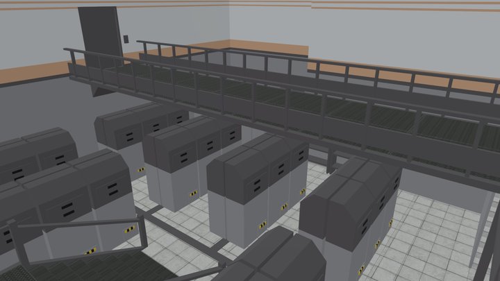 SCP Server Room 3D Model