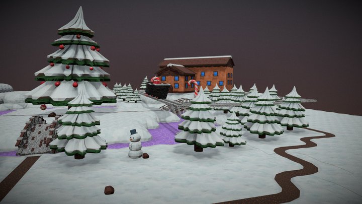 winter modular environment 3D Model