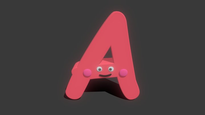 A_alphabets 3D Model