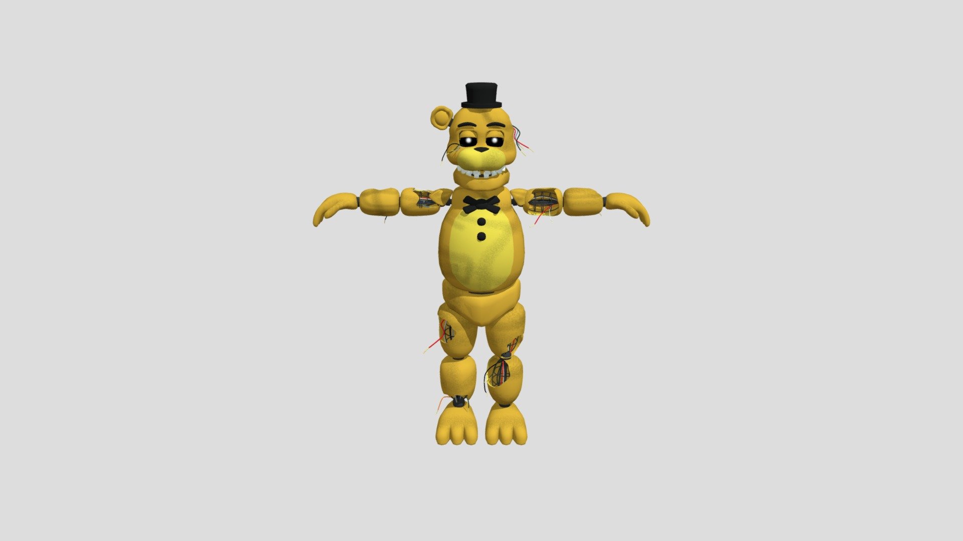 Splinks Withered Golden Freddy FNAFSFM1 - Download Free 3D model by ...