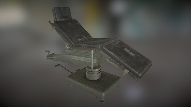 Old Surgical Bed 3D Model