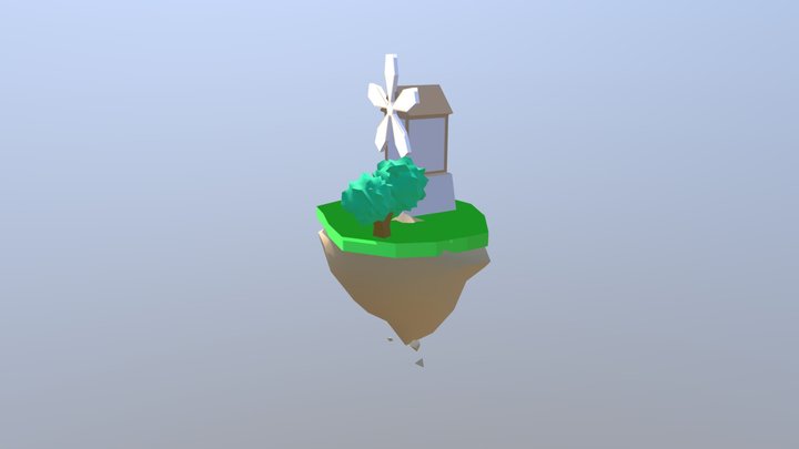 Low-poly-mill - Copie 3D Model