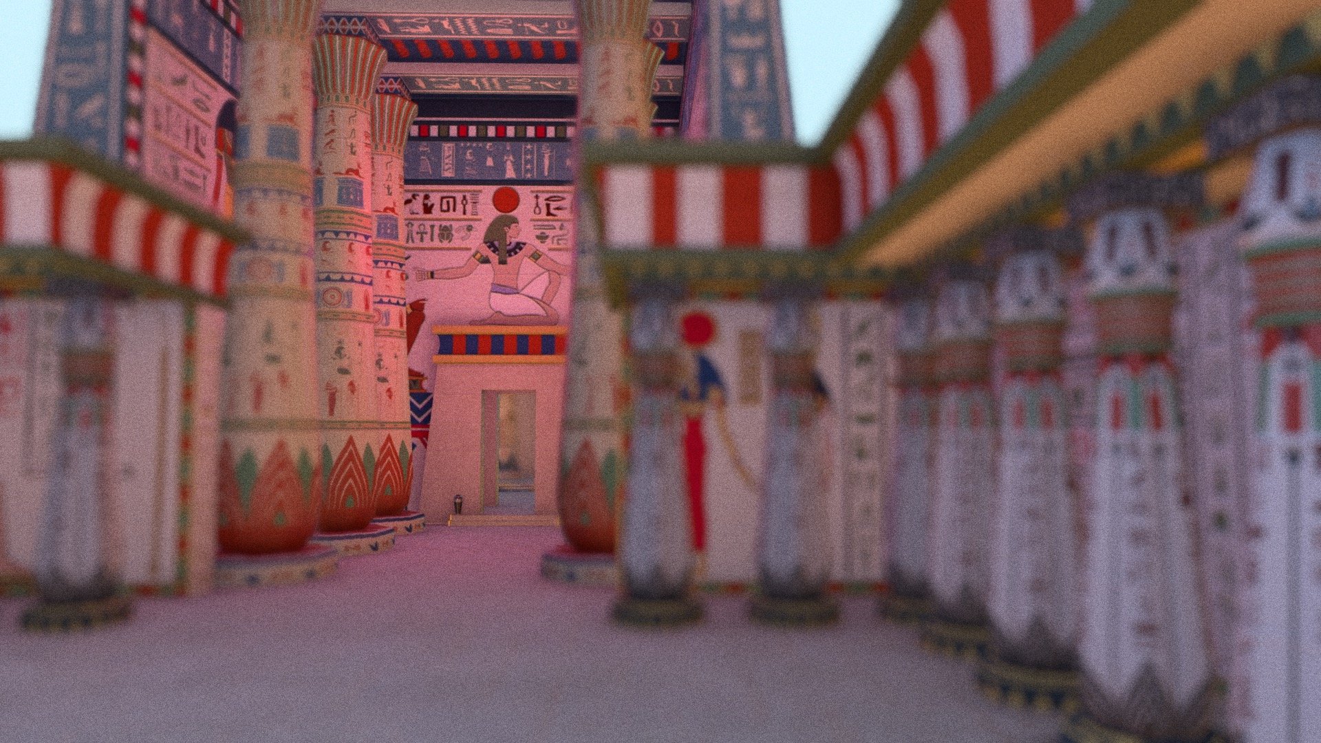 Egyptian Temple - Download Free 3D Model By CG BANG! (@CGbang) [c46e7c4 ...