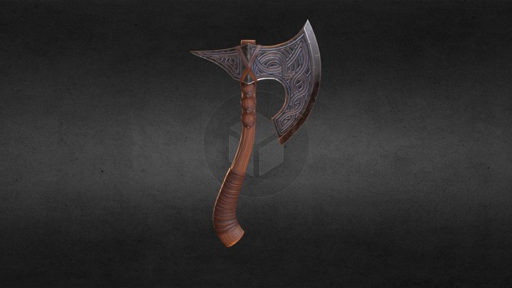 Vicking Axe 3D Model