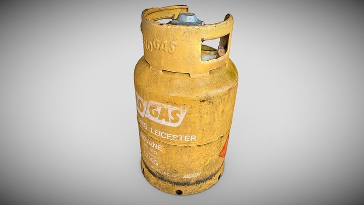 UK gas cylinder photogrammetry 3D Model