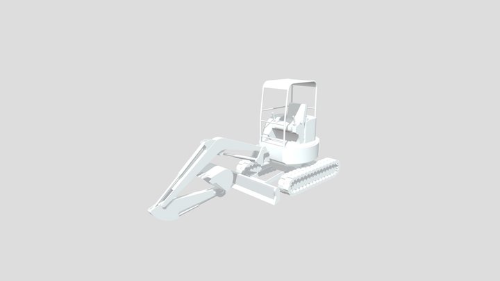 Mini-excavator 3D Model