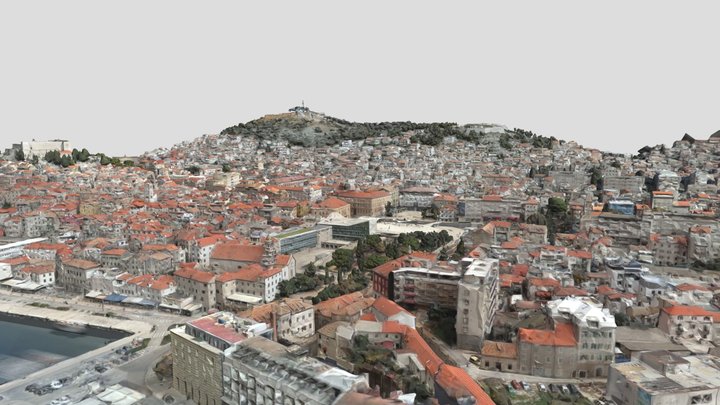 Sibenik, Croatia: Drone-Sourced city scan 3D Model
