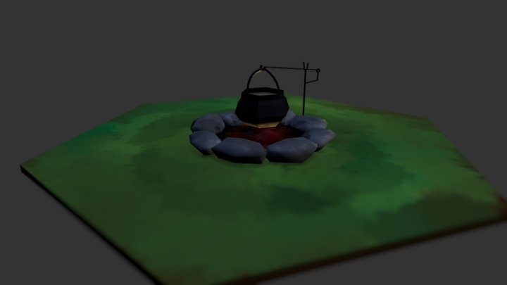 Campfire 3D Model