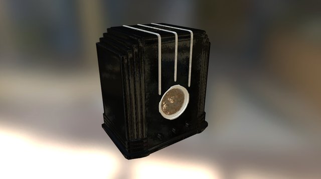 Art Deco Radio 3D Model
