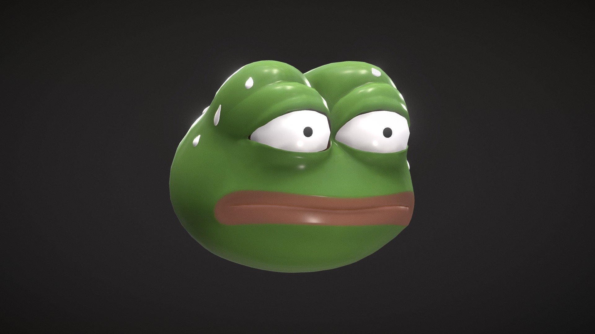 Nervous Pepe - Buy Royalty Free 3D model by ÆON (@xaeon) [c47417d ...