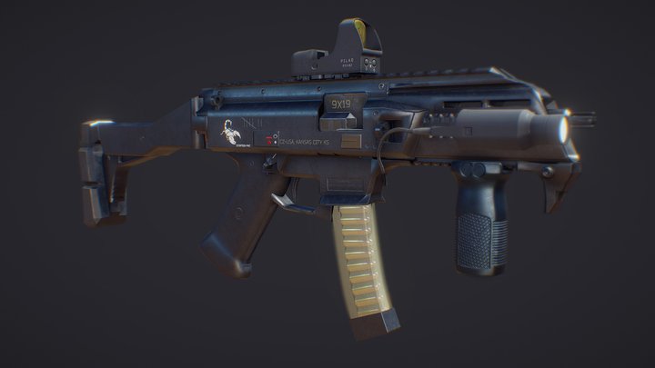Scorpion Evo 3 Game Asset 3D Model