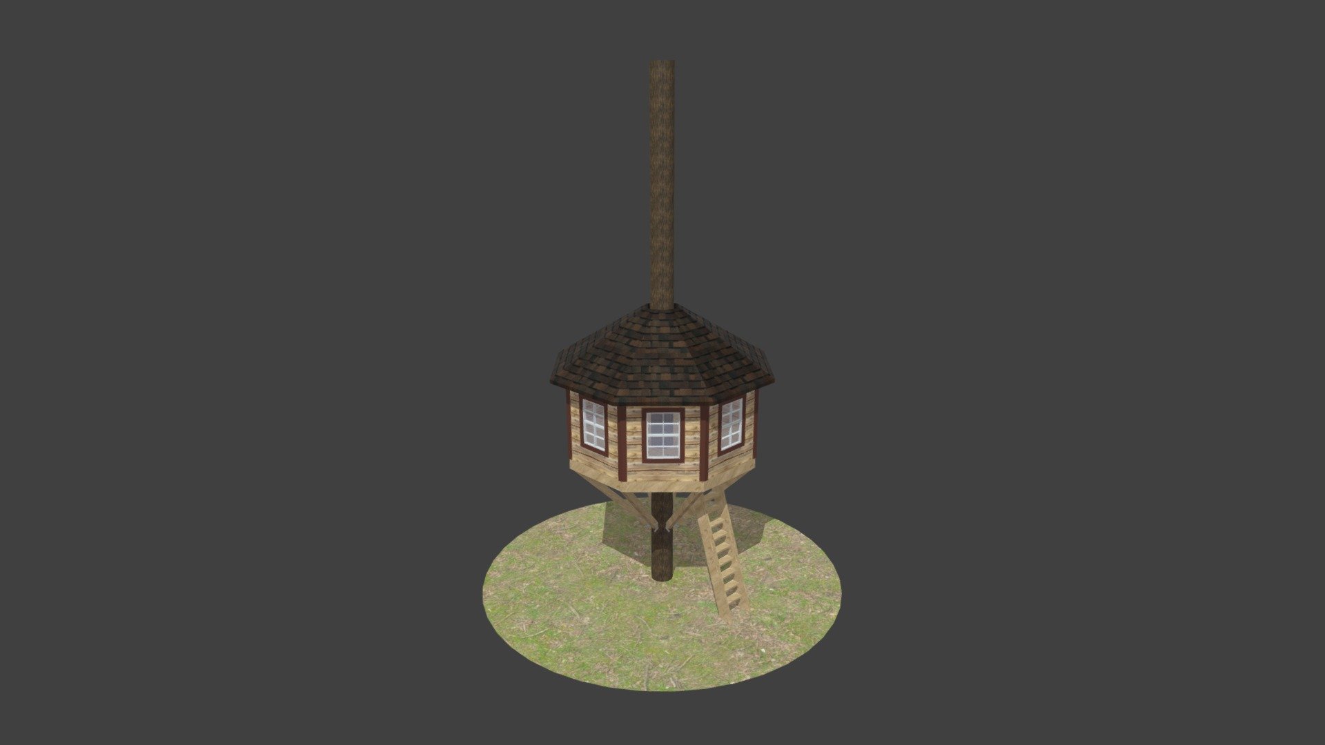 OCTAGON TREEHOUSE — Sketchfab embed 3D viewer