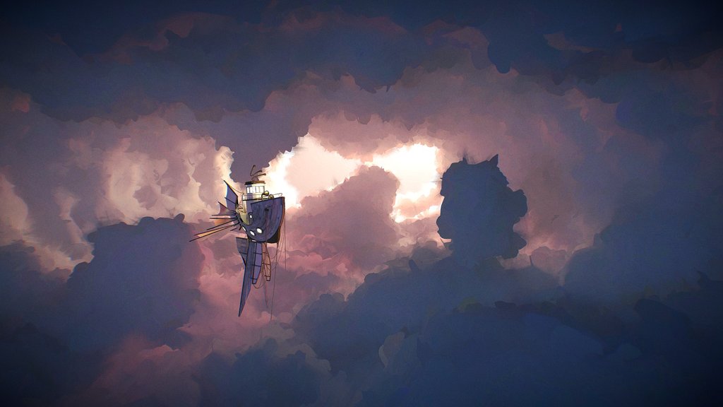 Ship in Clouds
