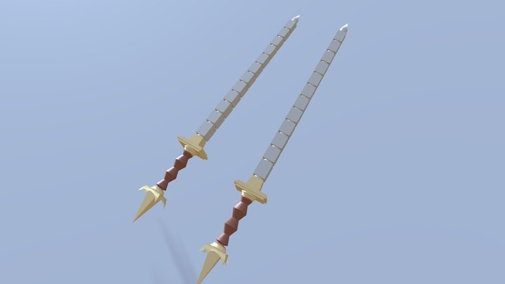 chinese sword breaker 3D Model
