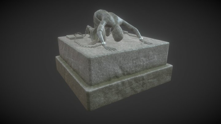 Bound Man Statue 3D Model