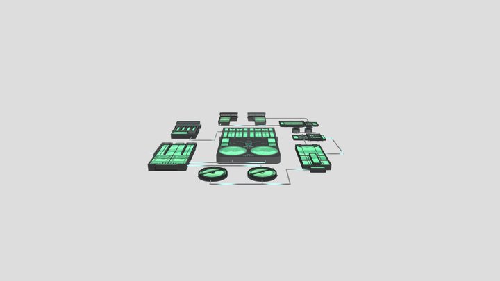 水厂流程 3D Model