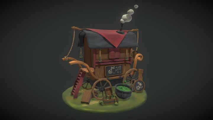 DAE Travelling Wagon 3D Model