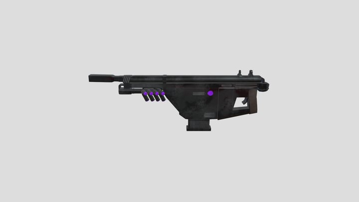 Pistola futurista 3D Model