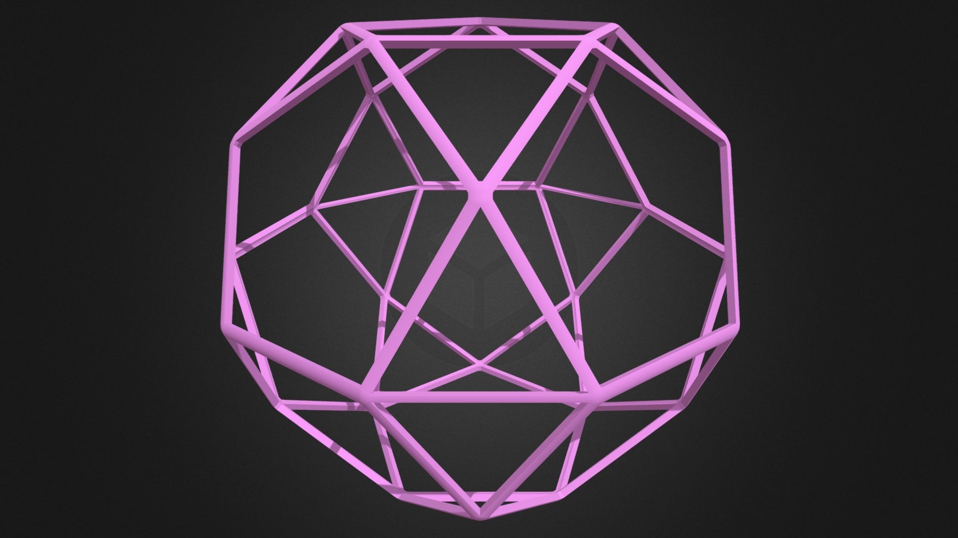 Wireframe Shape Pentagonal Orthobirotunda - Buy Royalty Free 3D model ...