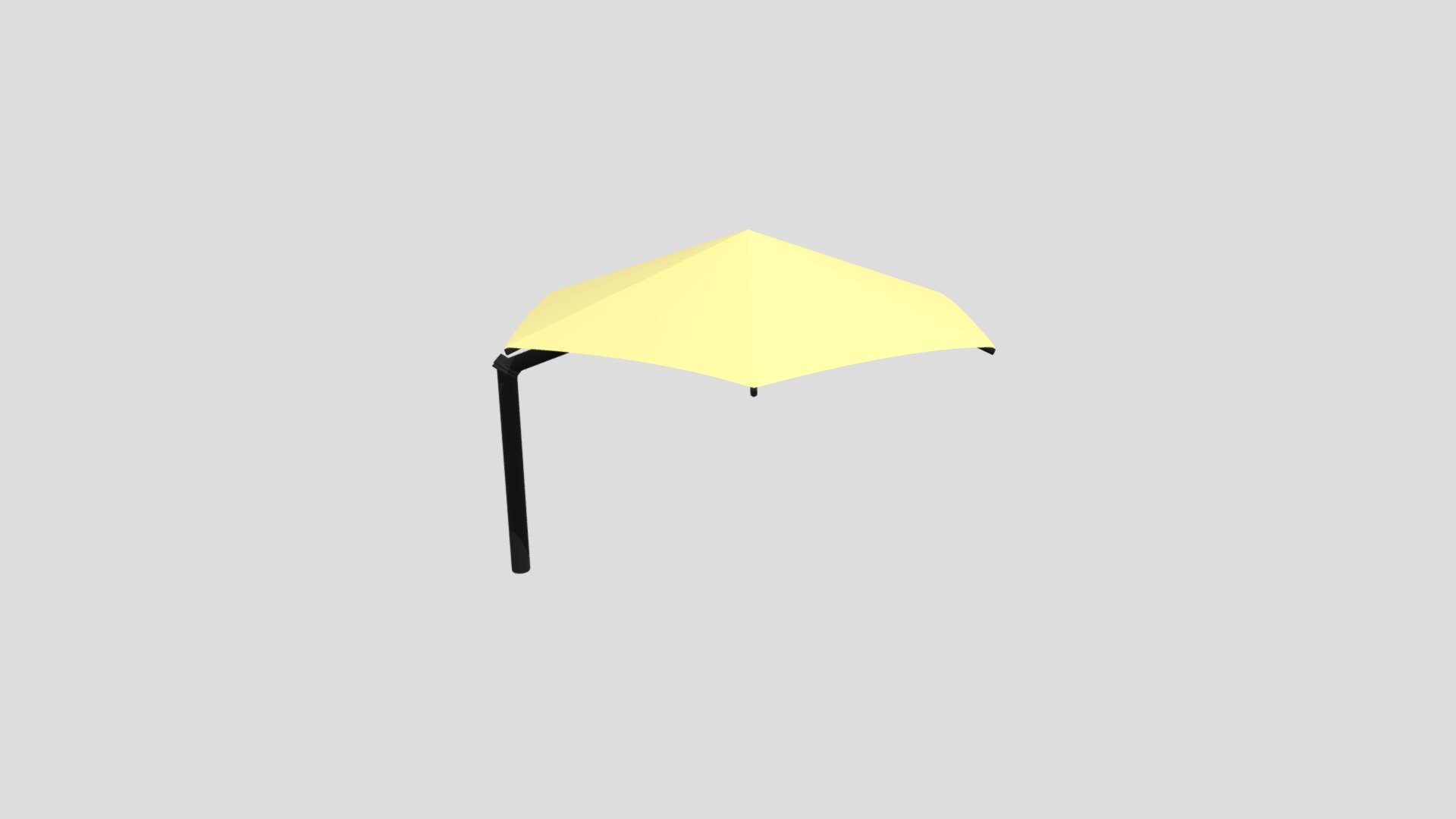 Cantilever Hypar Umbrella Download Free 3D model by Shade Sails