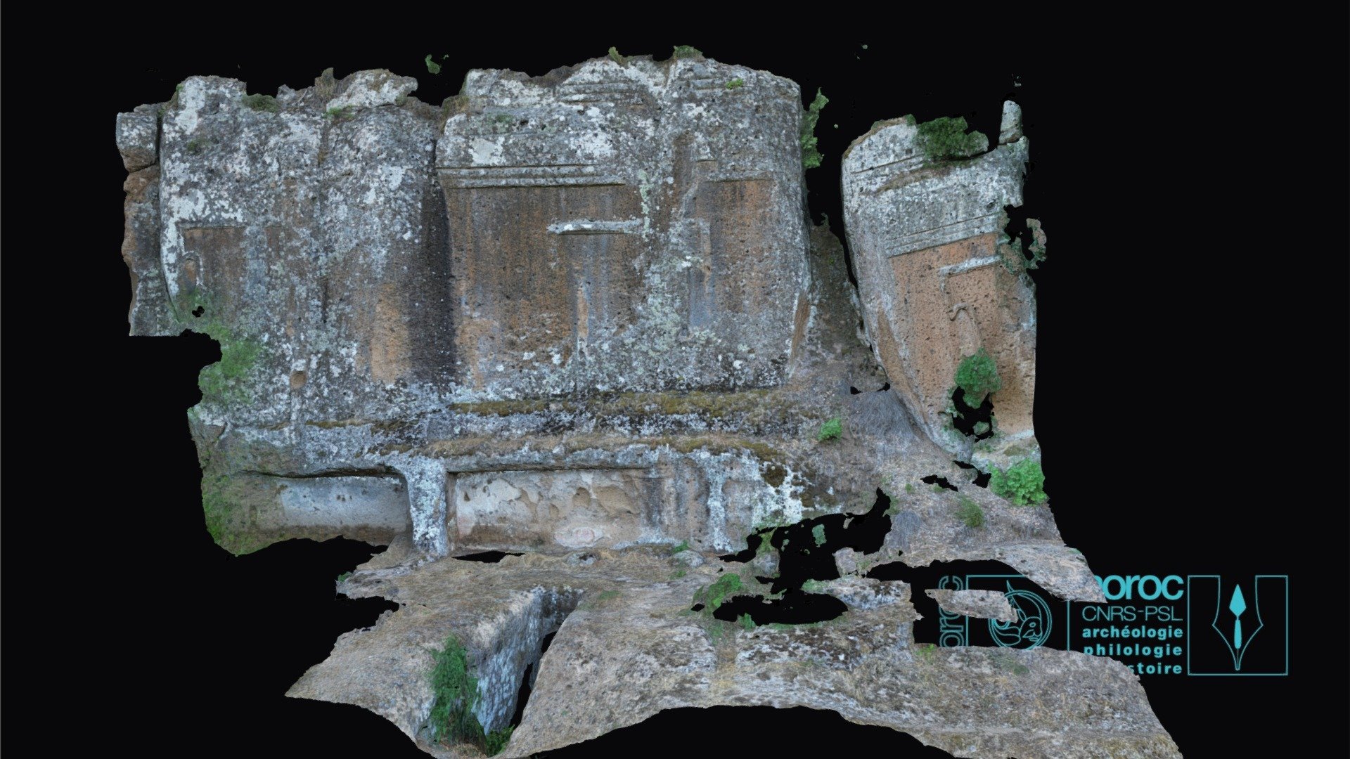 Tombe étrusque avec inscriptions Norchia - Download Free 3D model by ...