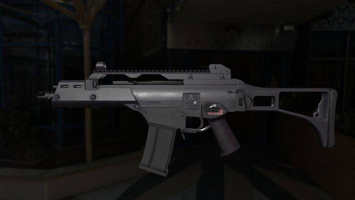 H&K G36C SMG 3D Model