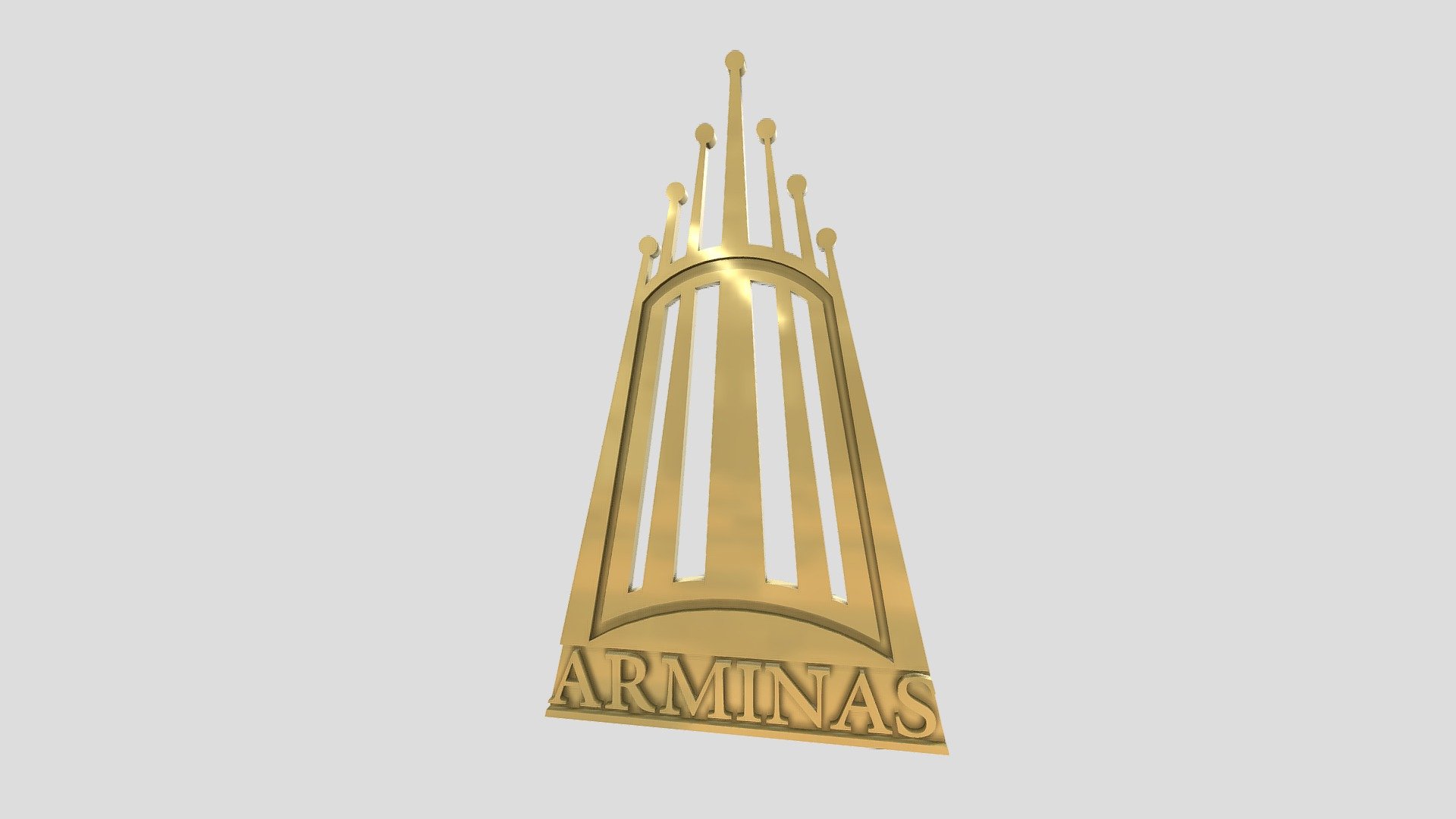 Arminas Logo For Cast Pins - 3D model by Eng. Muhammed Jaafar (@mmjxfv ...