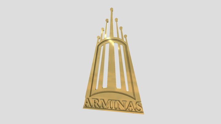 Arminas Logo For Cast Pins 3D Model