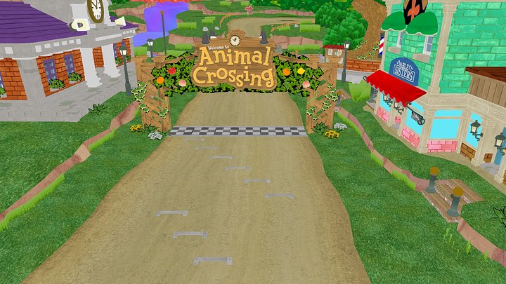 Wii U - Mario Kart 8 - Animal Crossing Summer 3D Model