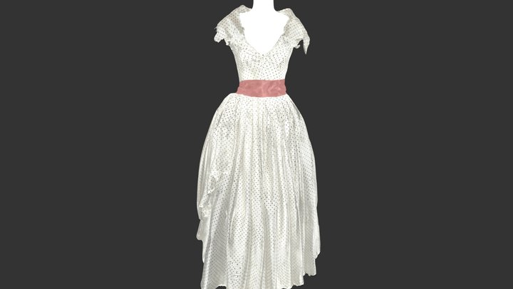 Robe Dior optimisée 3D Model