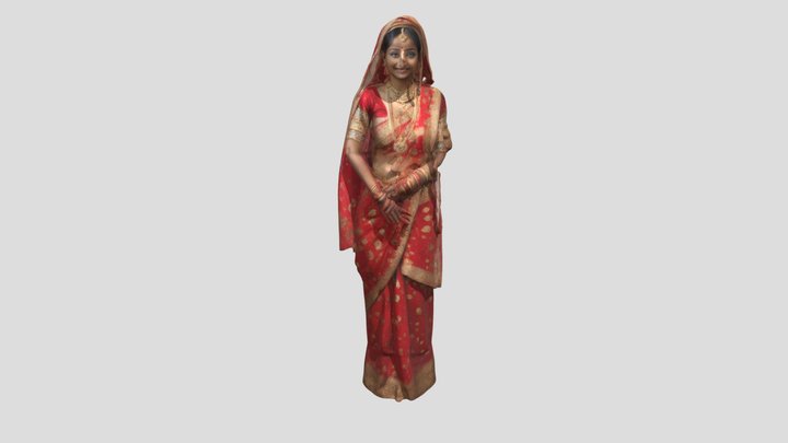 A_traditional_ Gujarat_bride 3D Model