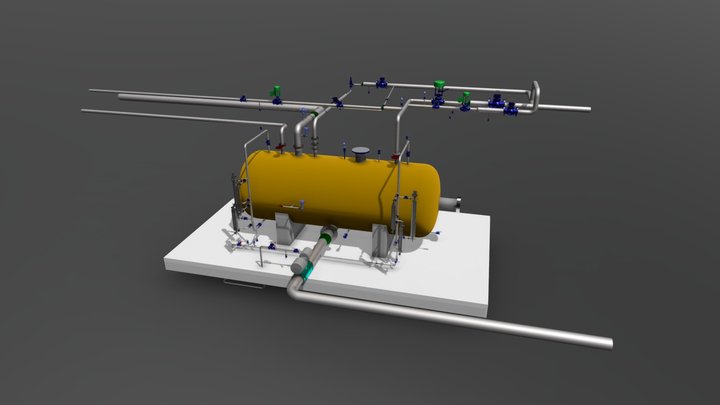 Drum plant 3D Model