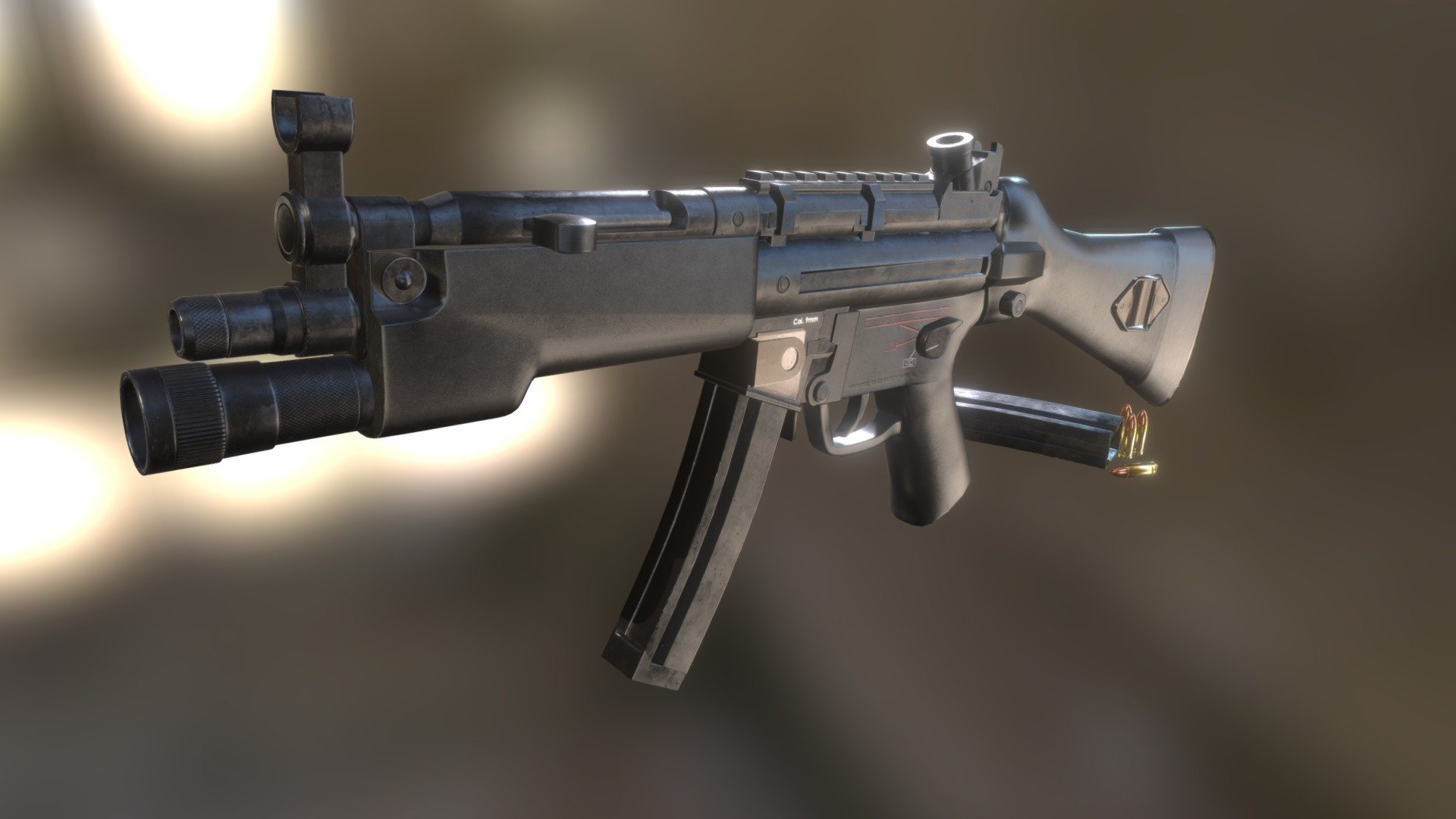 Heckler & Koch MP5 - 3D model by Arkaitz [c47e7b9] - Sketchfab