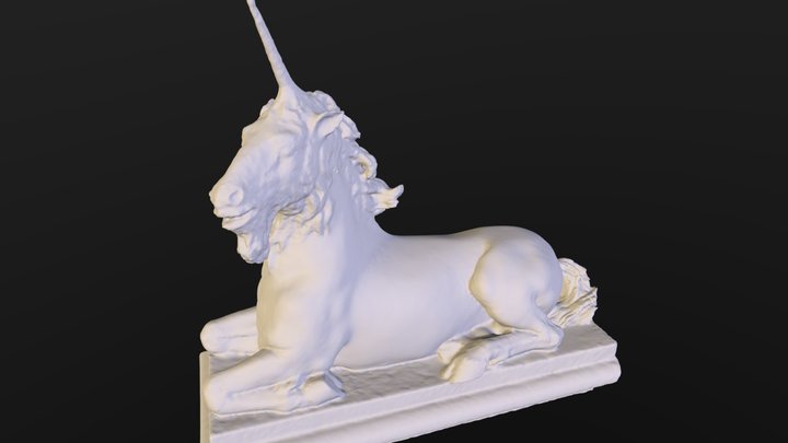 smiling Unicorn from Salzburg Mirabell Garten 3D Model