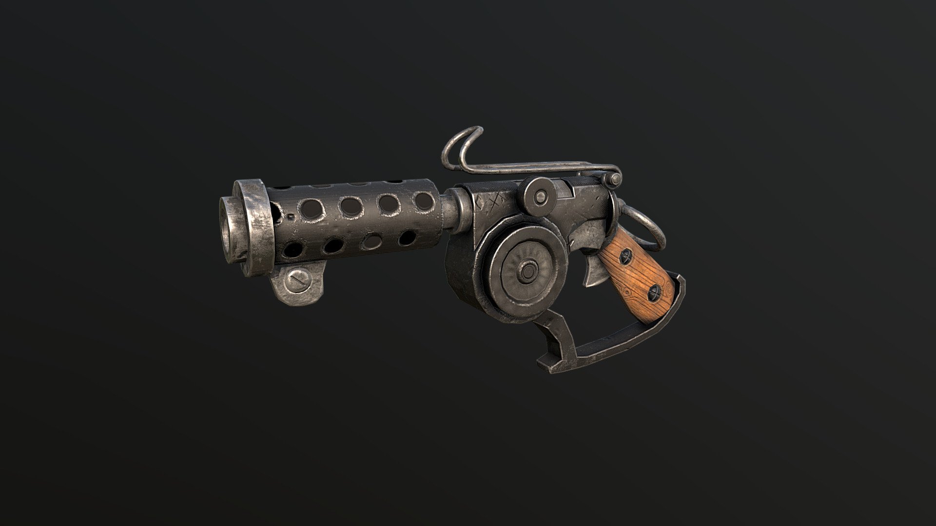 Scrapper's Pistol - 3D model by BrendanStakenburg [c4807e9] - Sketchfab