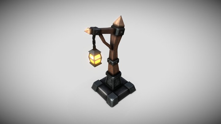 Medieval Lamp 3D Model