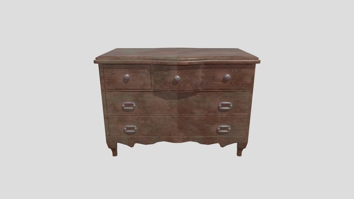 Old fashioned Cabinet 3D Model